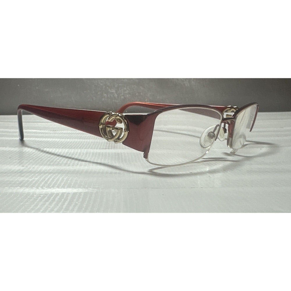 Gucci Women's Eyeglasses GG 2844 NAF Half Rim Frame Italy 51~17~135